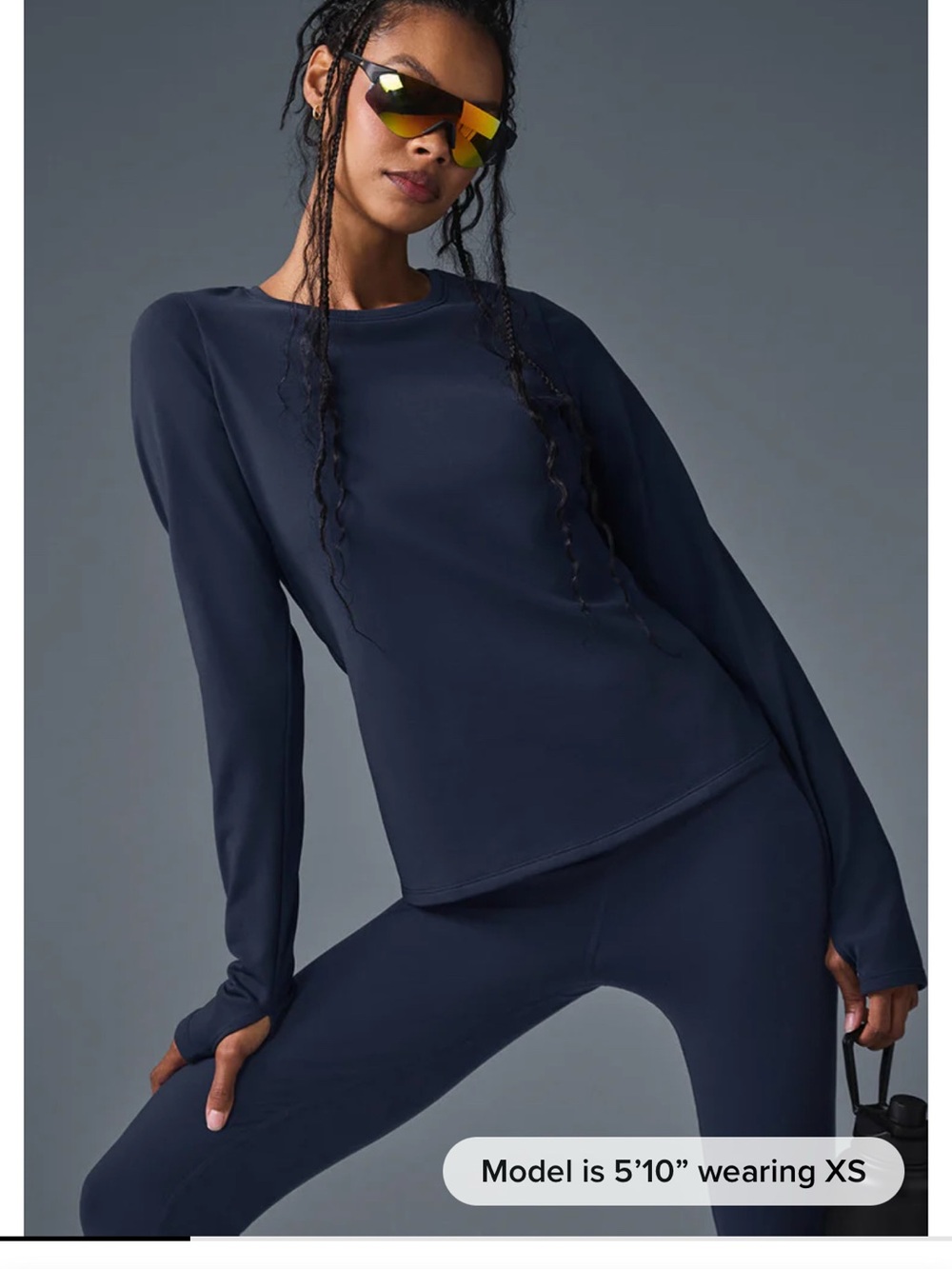 ALO Airbrush Winter Warm Nocturne Long Sleeve